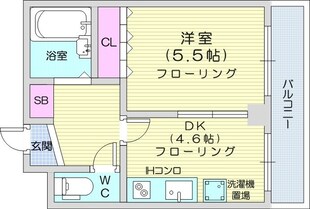 プレサント北３５条の物件間取画像